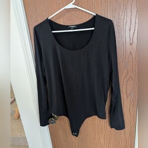 Express Body Contour Black Long Sleeve Bodysuit *size XL*